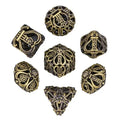 7pcs Dice Metal Hollow Lute Bronze