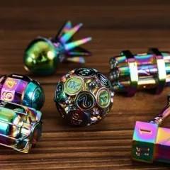 7pcs Dice Metal Bomb Rainbow