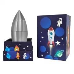 7pcs Dice Metal Rocket Silver
