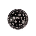 Black Dimple Face Acrylic - D100 RPG Dice