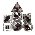 Brown Dog in Clear Resin - 7pcs RPG Full Dice Set