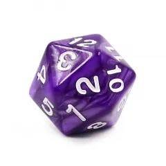 6pcs d20 Dice Acrylic Spindown Black White Purple Blue Red Green