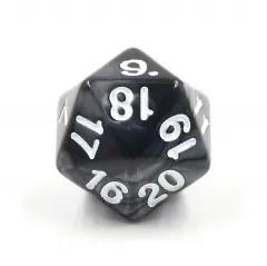 6pcs d20 Dice Acrylic Spindown Black White Purple Blue Red Green