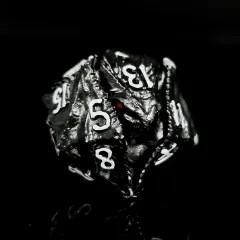 7pcs Dice Metal Dragon Head Black