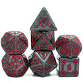 Castle on Grey Resin - 7pcs RPG Oversized Dice Set