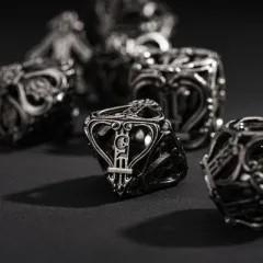 7pcs Dice Metal Hollow Lute Gold