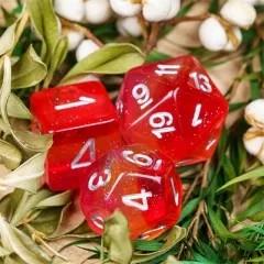 7pcs Dice Resin Layer Silver Font Lesbian Red Yellow Pink