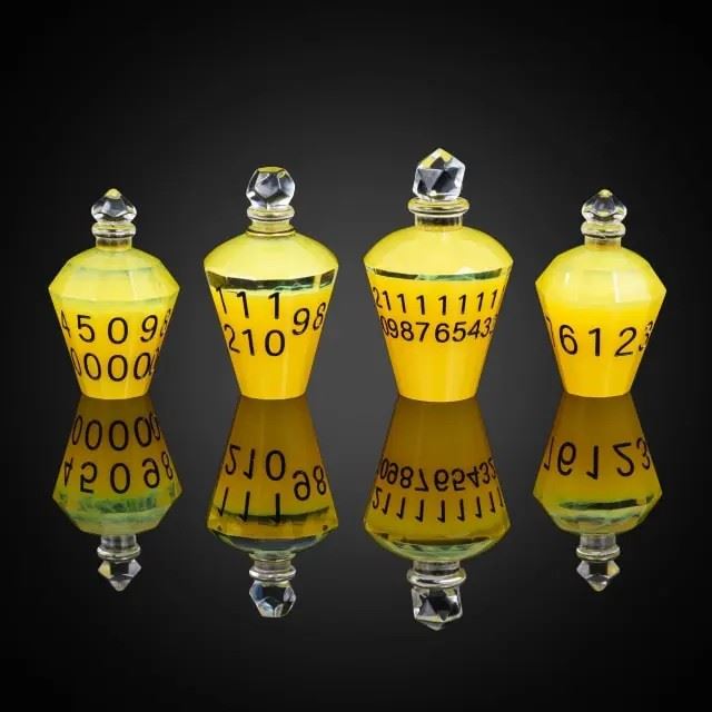 Yellow Potion Resin -  7pcs RPG Dice Set