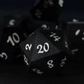 7pcs Dice Wooden Rosewood White Font Black