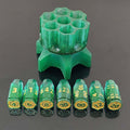 Dice Resin Spinner Six Shooter Green