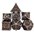 7pcs RPG Dice Set - Copper Metal