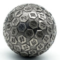 D100 RPG Dice - Silver Metal