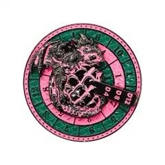 Dice Metal Spinner Dragon Egg Pink Green