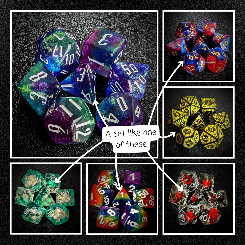 Dice Random Acrylic Resin Mystery Bag