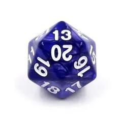 6pcs d20 Dice Acrylic Spindown Black White Purple Blue Red Green