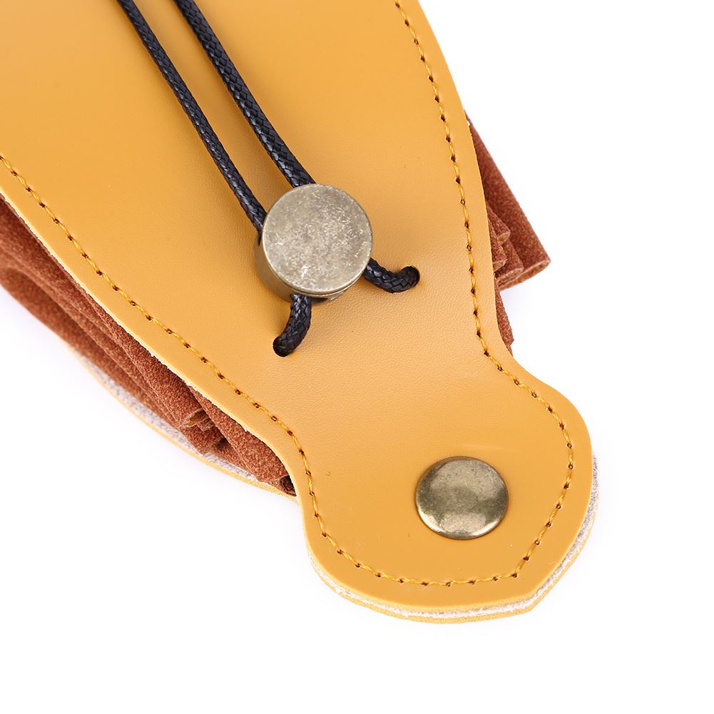 Tan PU Leather Open Tray - Storage Bag