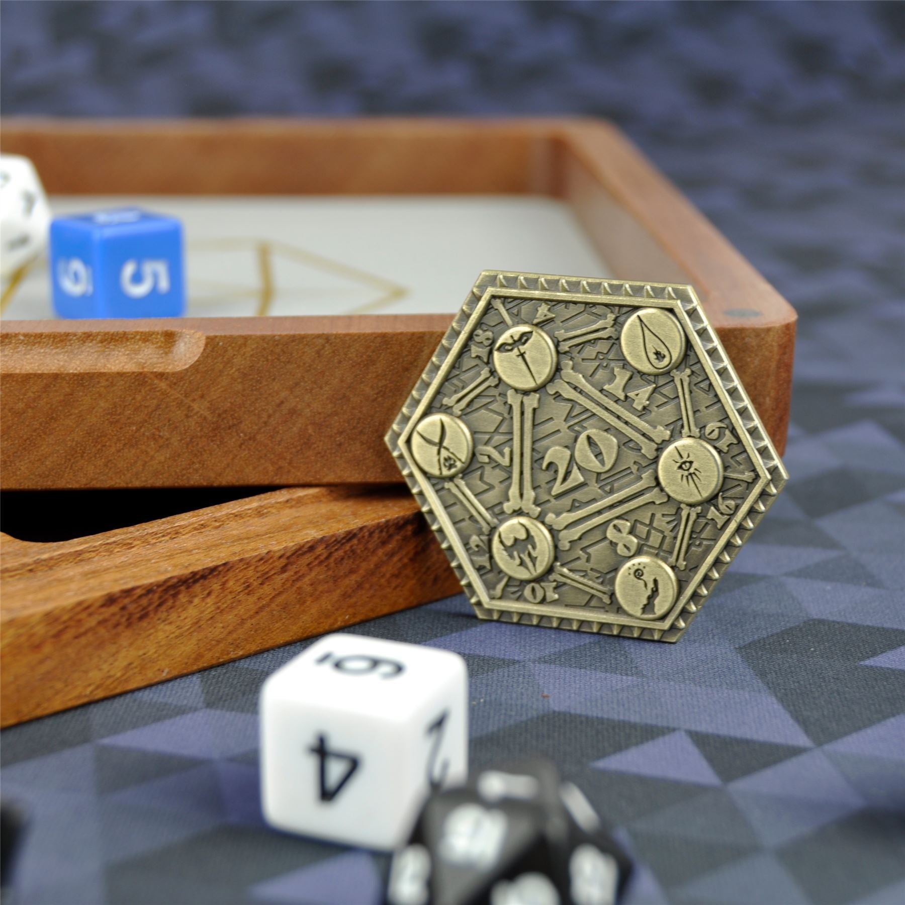 D2 RPG Coin - Shadow Washed Bronze Metal