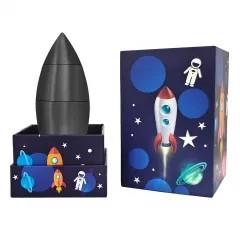 7pcs Dice Metal Rocket Black