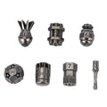 7pcs Dice Metal Bomb Worn Silver