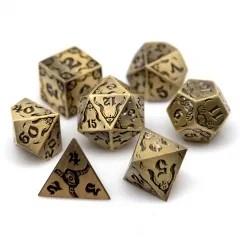 Tentacles in Bronze Metal - 7pcs RPG Dice Set