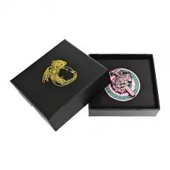 Dice Metal Spinner Dragon Egg Pink Green