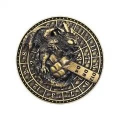Dice Metal Spinner Dragon Egg Bronze
