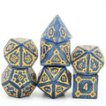 Castle on Grey Resin - 7pcs RPG Oversized Dice Set