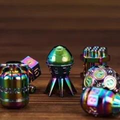 7pcs Dice Metal Bomb Rainbow