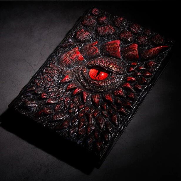 Red Resin Dragon - A5 Handmade Hardback Notebook