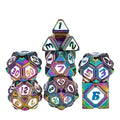 7pcs Dice Metal Alien Ship White Rainbow