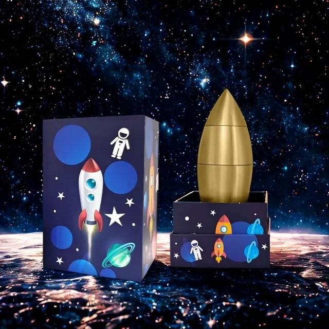 7pcs Dice Metal Rocket Gold