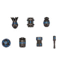 7pcs Dice Metal Bomb Blue Font Nickel