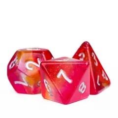 7pcs Dice Resin Layer Silver Font Lesbian Red Yellow Pink