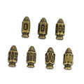 7pcs Dice Metal Bullet Worn Bronze