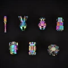 7pcs Dice Metal Bomb Rainbow