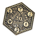 D2 RPG Coin - Shadow Washed Bronze Metal